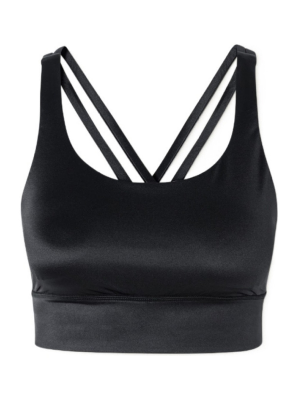 NWT Lululemon Energy Bra Longline Satin Black